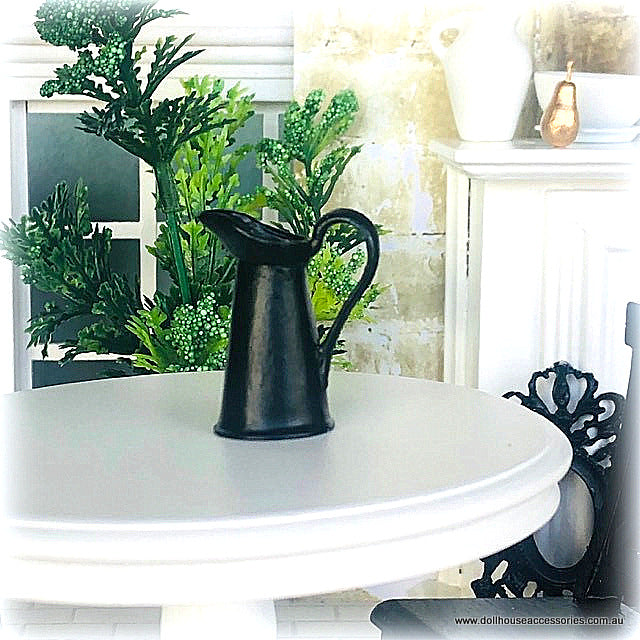 Black Pewter Pitcher - 3 cm high - Miniature