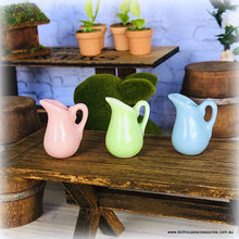 Dollhouse coloured pastel vases