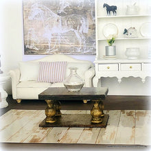 Dollhouse rustic modern balustrade coffee table