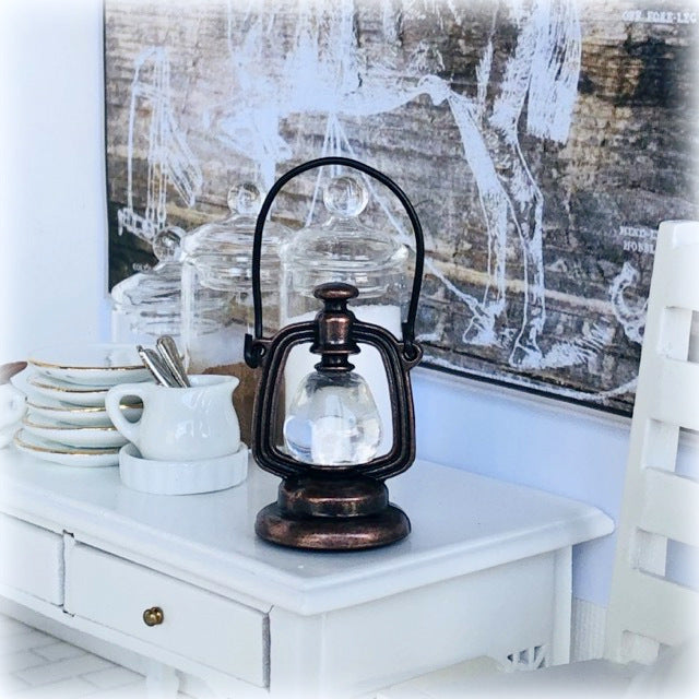 Dollhouse rustic hanging lantern