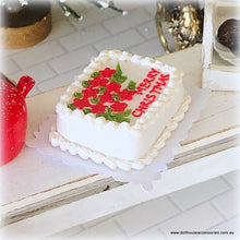 Dollhouse Christmas Square Cake