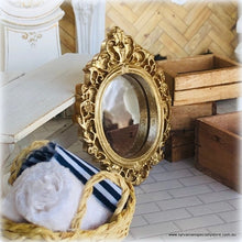 Dollhouse ornate bathroom mirror french shabby