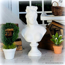 Dollhouse classical bust garden statue museum