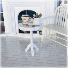 Dollhouse furniture white side table