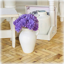 Dollhouse miniature gypsophylia purple flowers bouquet florist