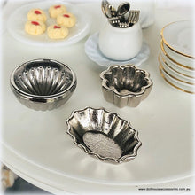 Bundt Pans/Jelly Moulds - Silver - Miniature