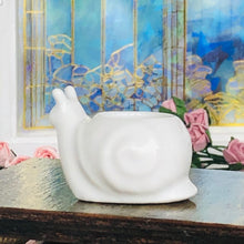 Snail Planter Pot - White - Miniature