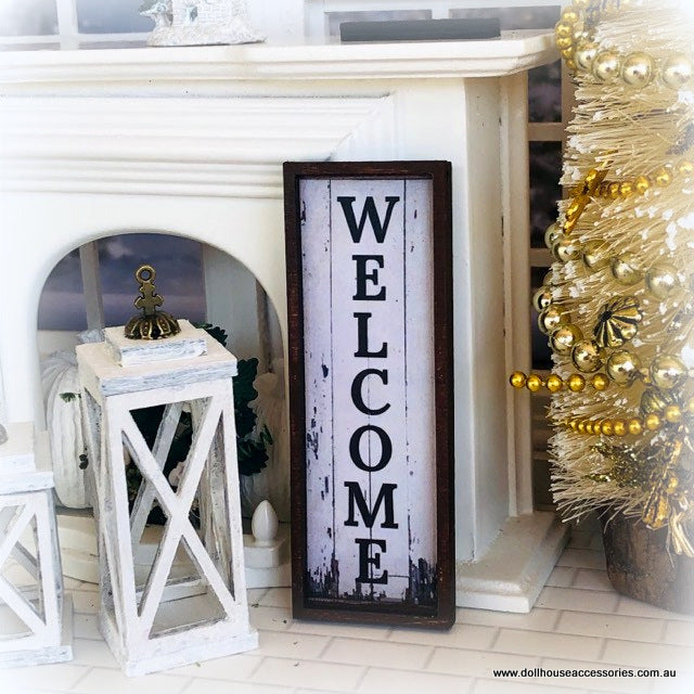 Welcome Sign - Framed - 8 cm