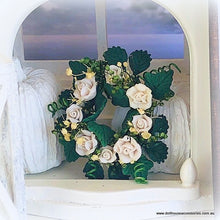 White Rose Garland - Miniature