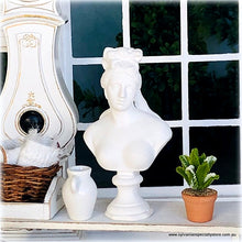 Dollhouse classical bust garden statue museum