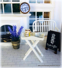 Tray Table -White Wood - Miniature