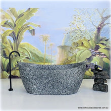 Modern Granite-Look Bath with Freestanding Tap - Miniature