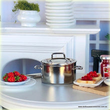 Dollhouse stainless stove pot