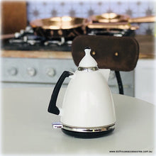 Dollhouse White Modern Kettle miniature