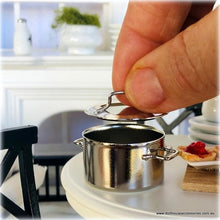 Dollhouse stainless stove pot