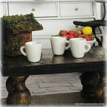 Dollhouse modern white mugs