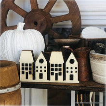 Row of Houses - Unpainted - 2 cm - Miniature