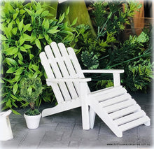 Dollhouse miniature adirondack porch chair