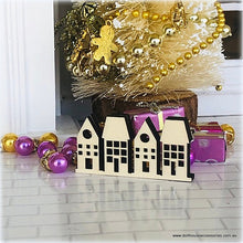 Row of Houses - Unpainted - 2 cm - Miniature
