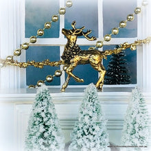 Dollhouse Christmas deer miniature festive decoration