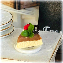 Chocolate Vanilla Cheesecake Slice - Miniature