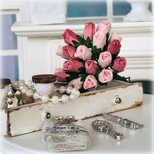 Dusky Pink Bouquet of 20 Paper Roses - Miniature