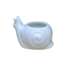 Snail Planter Pot - White - Miniature