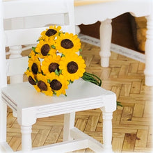 Dollhouse miniature sunflowers bouquet florist market