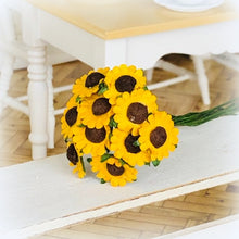 Dollhouse miniature sunflowers bouquet florist market