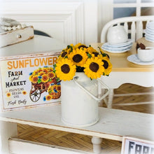 Dollhouse miniature sunflowers bouquet florist market