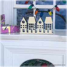 Row of Houses - Unpainted - 2 cm - Miniature