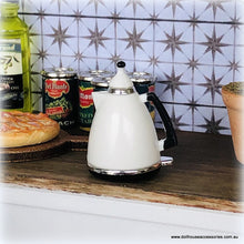 Dollhouse White Modern Kettle miniature