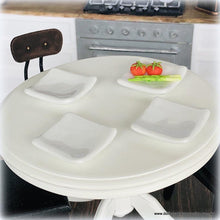 Dollhouse miniature small square plate