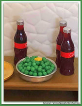 Bowl of peas dollshouse miniature food accessory