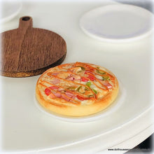 Pizza on Wooden Pizza Board - Miniature