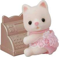 Sylvanian Families Silk Cat Baby with Cash Register