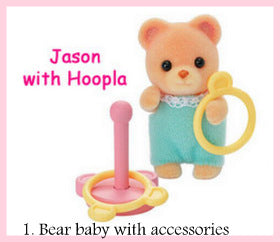 Sylvanian Families Baby Bear with Hoopla game - Party Series