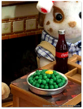 Bowl of peas Sylvanian Families Dalmatian dog scene