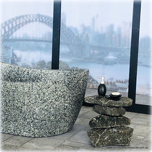 Modern Granite-Look Bath with Freestanding Tap - Miniature