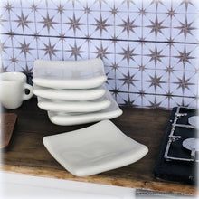 Dollhouse miniature small square plate