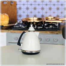 Dollhouse White Modern Kettle miniature