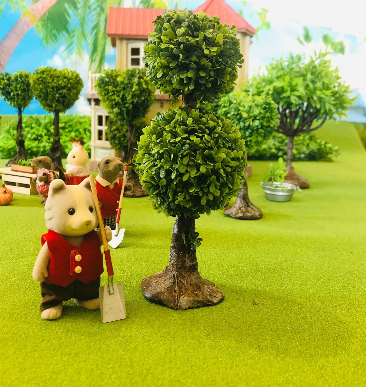 Tree - Handcrafted - Double topiary shape - 20 cm high