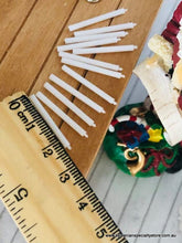 White Candles x 12 - Miniature