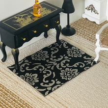 Modern Rug - Black & Gray - Miniature