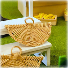 Dollhouse miniature cane rattan fan