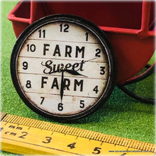 Dollhouse mini farm sweet farm clock