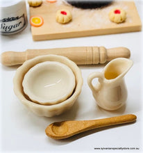 Dollhouse vintage farmhouse rustic kitchen accessories baking day