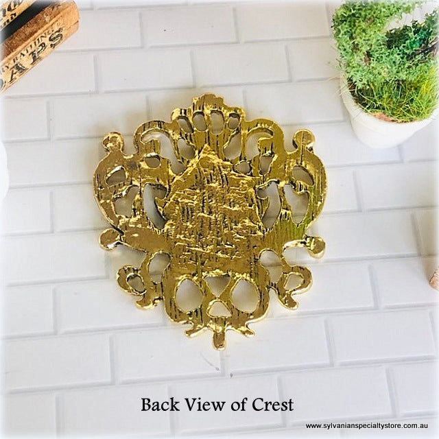 Coat of Arms Crest - Gold colour - Miniature