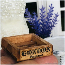 Dollhouse miniature aged crate London England