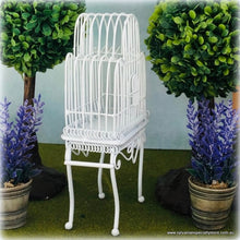 White Bird Cage  - Miniature